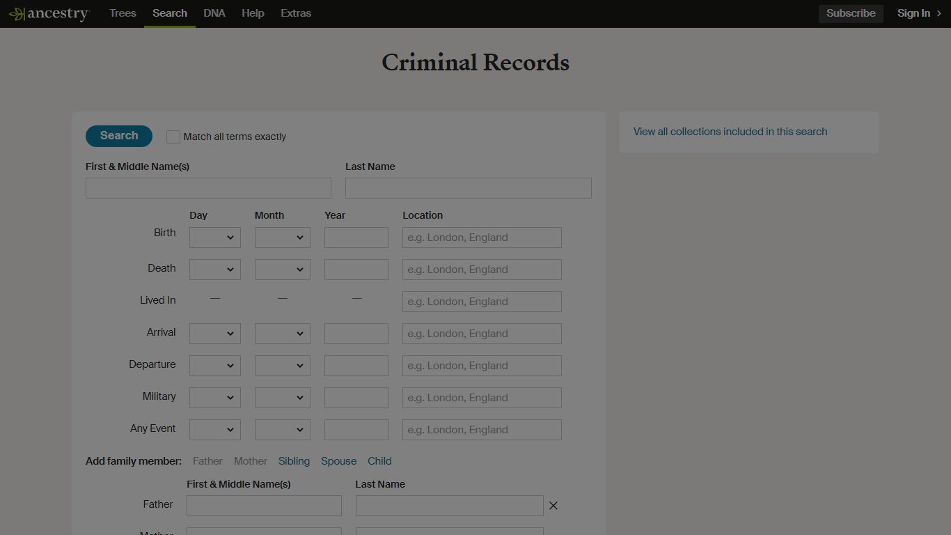 Criminal Records - Ancestry